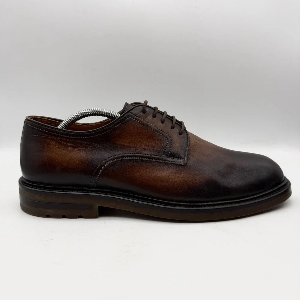 Magnanni Derby 2 Tone Brown 24006 Men's Size US 9.5 EU 44.5